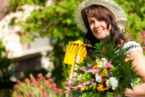 Well-kept lawn maintenance for a Turnhamgreen property